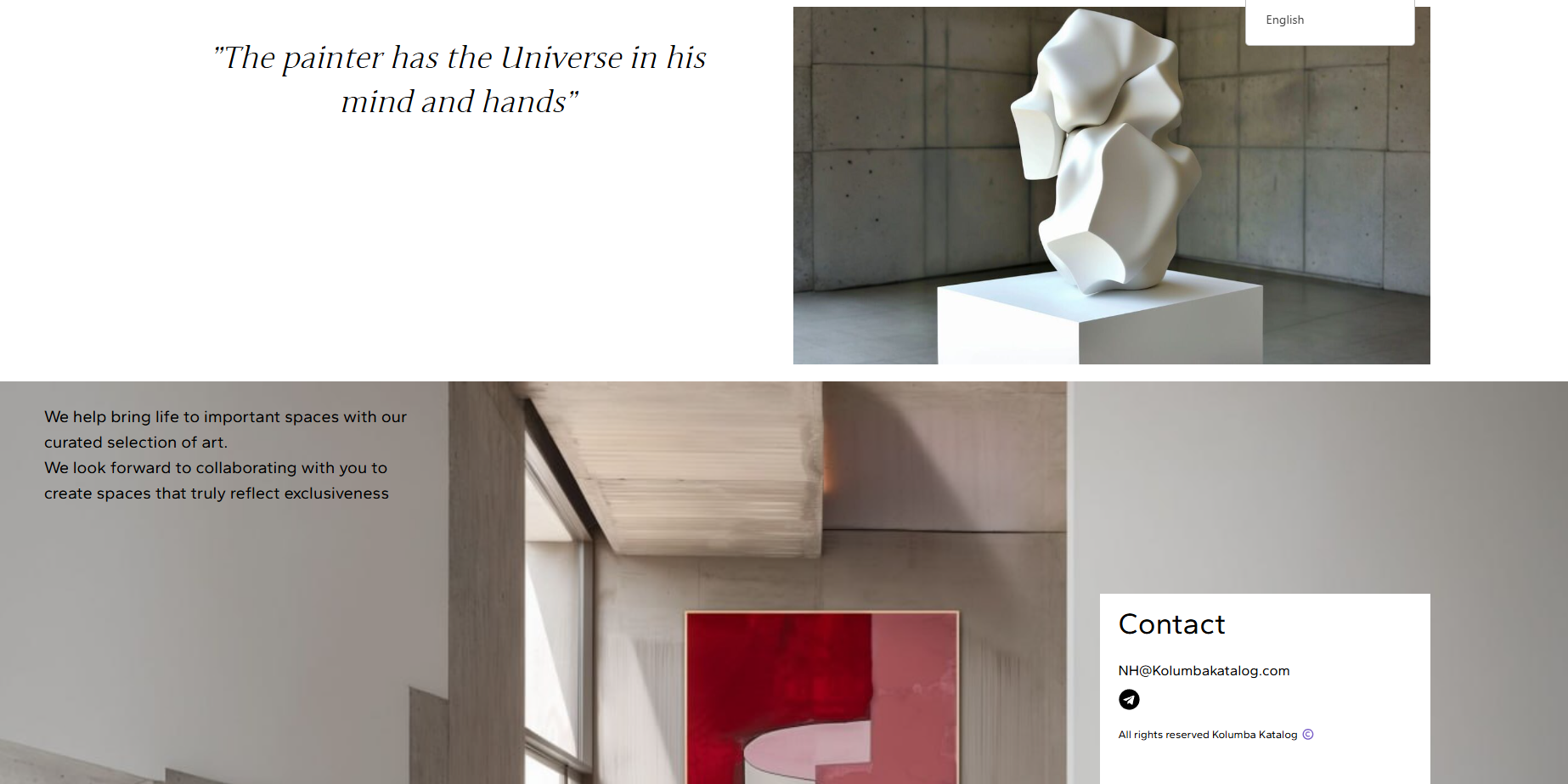 Screenshot of the site